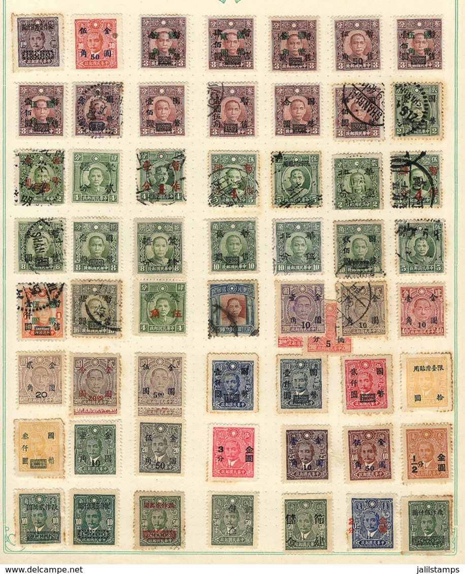 502 CHINA: Large Amount (many Hundreds, And Possibly More Than 1,000!) Of Stamps Mounted On Pages (from Old Collections) - Otros & Sin Clasificación