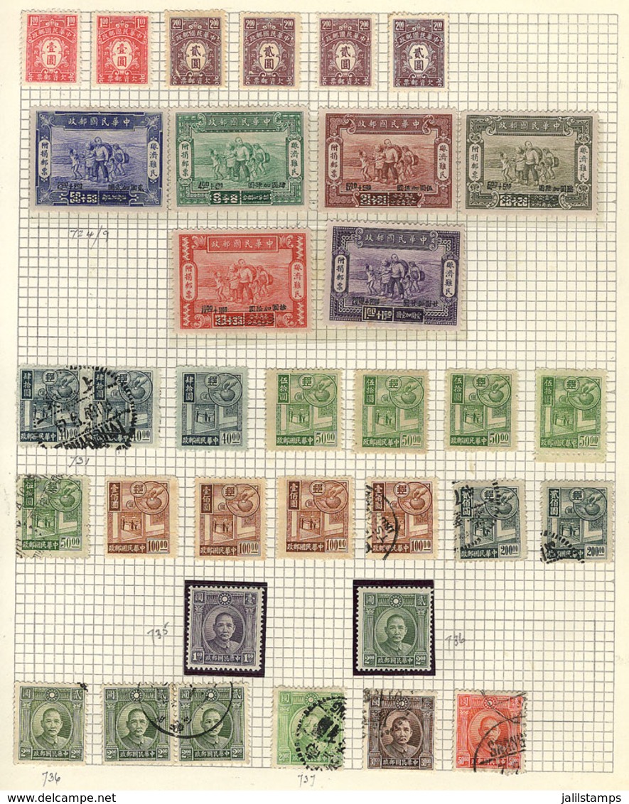 503 CHINA: Collection On Album Pages With Large Number Of Stamps, Very Fine General Quality, Please View ALL The Photos  - Other & Unclassified