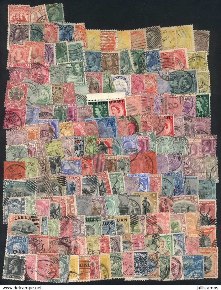 527 BRITISH COLONIES: Lot Of Old Stamps, It May Include High Values Or Good Cancels (completely Unchecked), Very Fine Ge - Autres & Non Classés