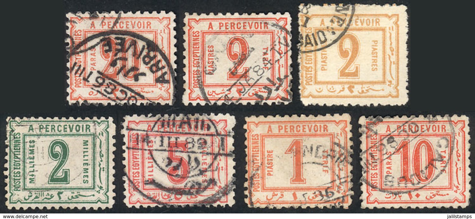 544 EGYPT: Small Lot Of Old Used Stamps, In General Of Very Fine Quality, Scott Catalogue Value Is Over US$160! - Autres & Non Classés