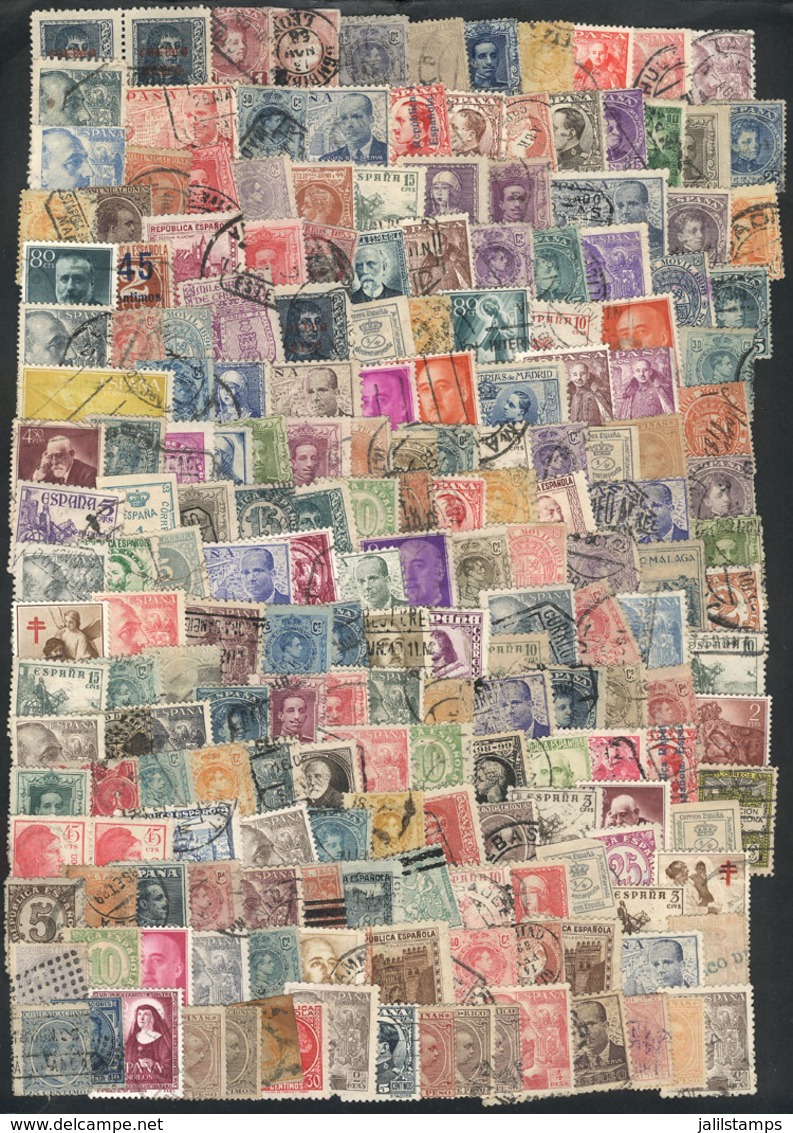 565 SPAIN: Lot Of Varied Stamps (including Colonies), The General Quality Is Fine To VF (some May Have Defects), Very In - Autres & Non Classés