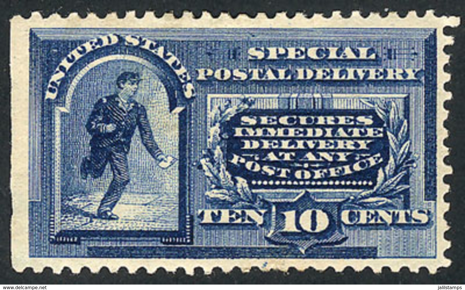 576 UNITED STATES: Sc.E2, 1888 10c. Blue, Mint Original Gum, VF Quality, Catalog Value US$500. - Express & Recommandés