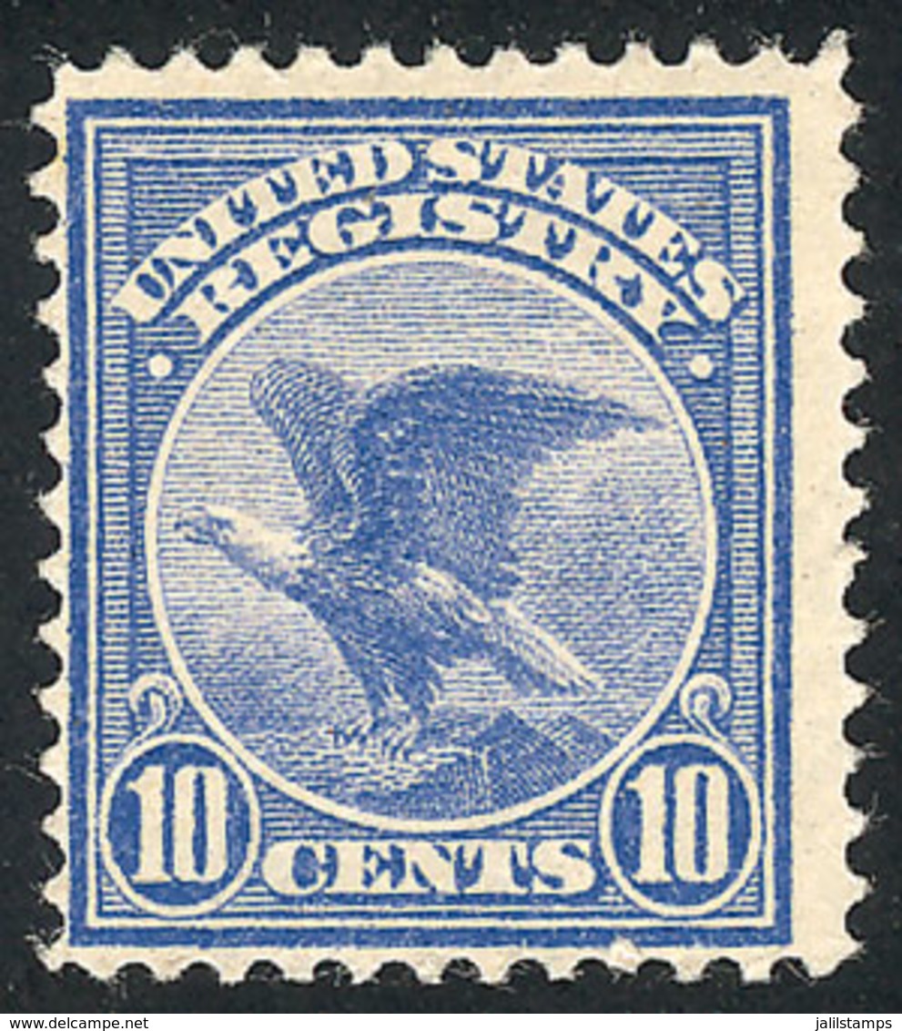 577 UNITED STATES: Sc.F1, 1911 Eagle 10c. Blue, MNH, Very Fine Quality, Catalog Value US$175 - Unclassified