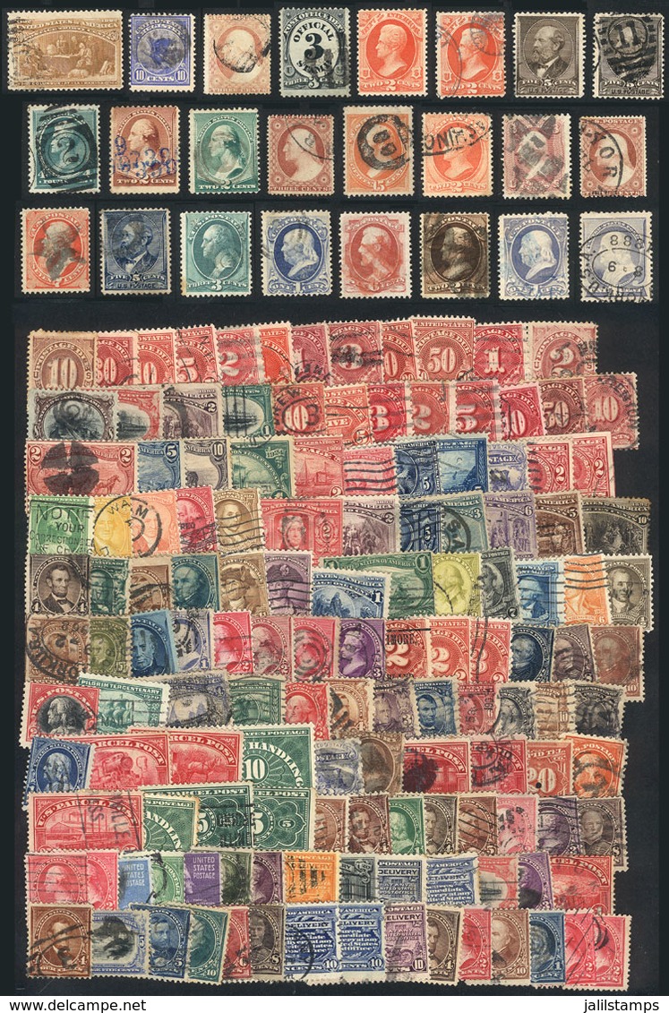 587 UNITED STATES: Lot Of Old Stamps, Used Or Mint, In General Of Fine To Very Fine Quality, Good Opportunity At Low Sta - Other & Unclassified