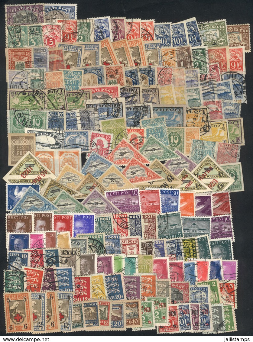 592 ESTONIA: Interesting Lot Of Stamps, Used Or Mint, Fine To Very Fine General Quality! - Estonie