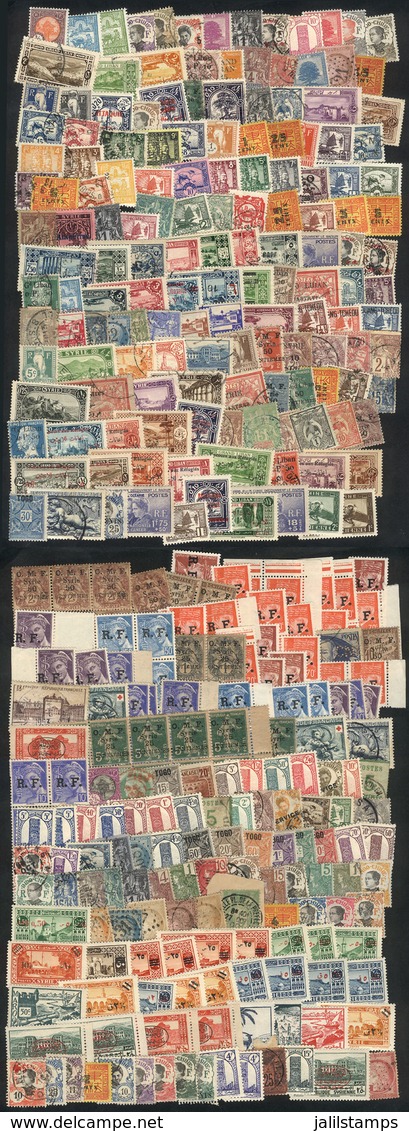 649 FRANCE + COLONIES: Lot Of Old Stamps, It May Include High Values Or Good Cancels (completely Unchecked), Very Fine G - Other & Unclassified