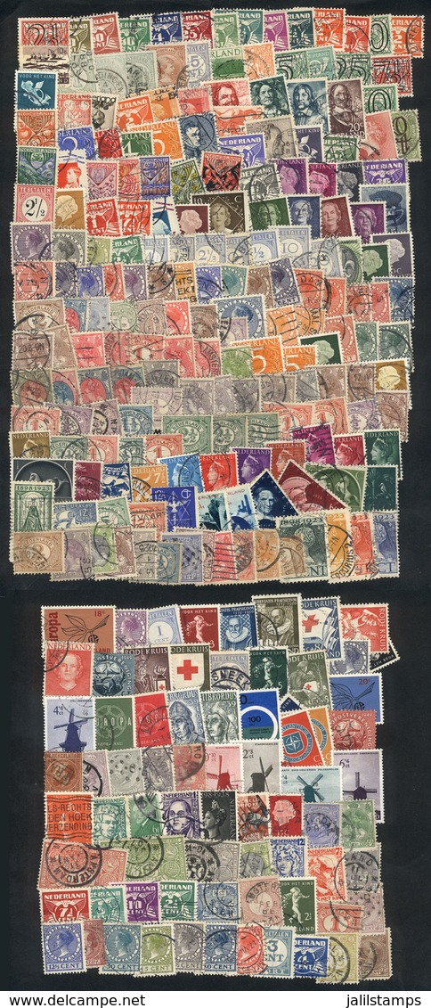 677 NETHERLANDS: Lot Of Varied Stamps, It May Include High Values Or Good Cancels (completely Unchecked), A Few With Min - Andere & Zonder Classificatie