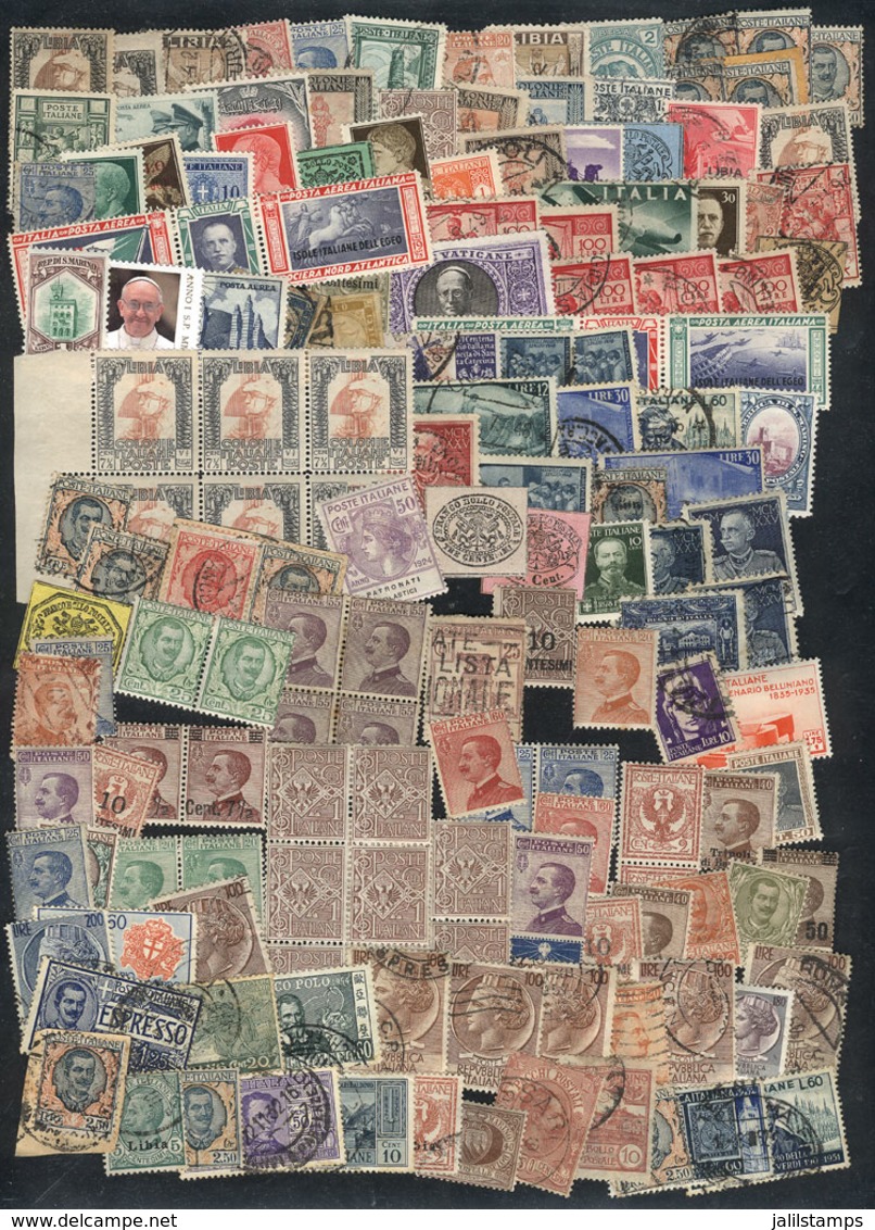 737 ITALY + COLONIES: Interesting Lot Of Used Or Mint Stamps (they Can Be Without Gum) Of Varied Periods, Some May Have  - Unclassified
