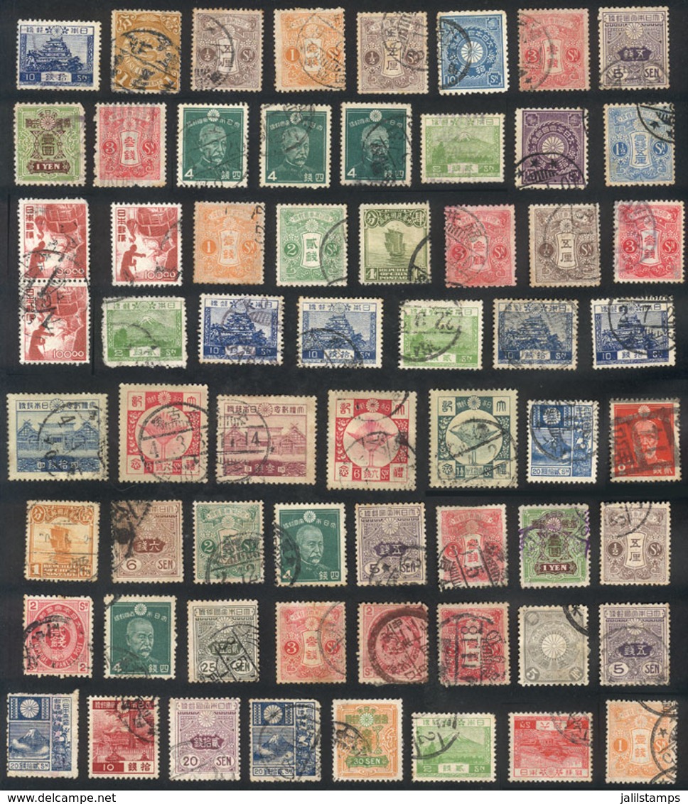 745 JAPAN: Lot Of Varied Stamps, In General Of Fine Quality, There Are Some Interesting Cancels, Good Opportunity! - Other & Unclassified