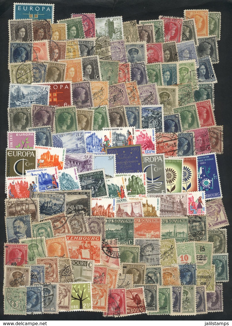 763 LUXEMBOURG: Lot Of Varied Stamps, It May Include High Values Or Good Cancels (completely Unchecked), A Few With Mino - Other & Unclassified