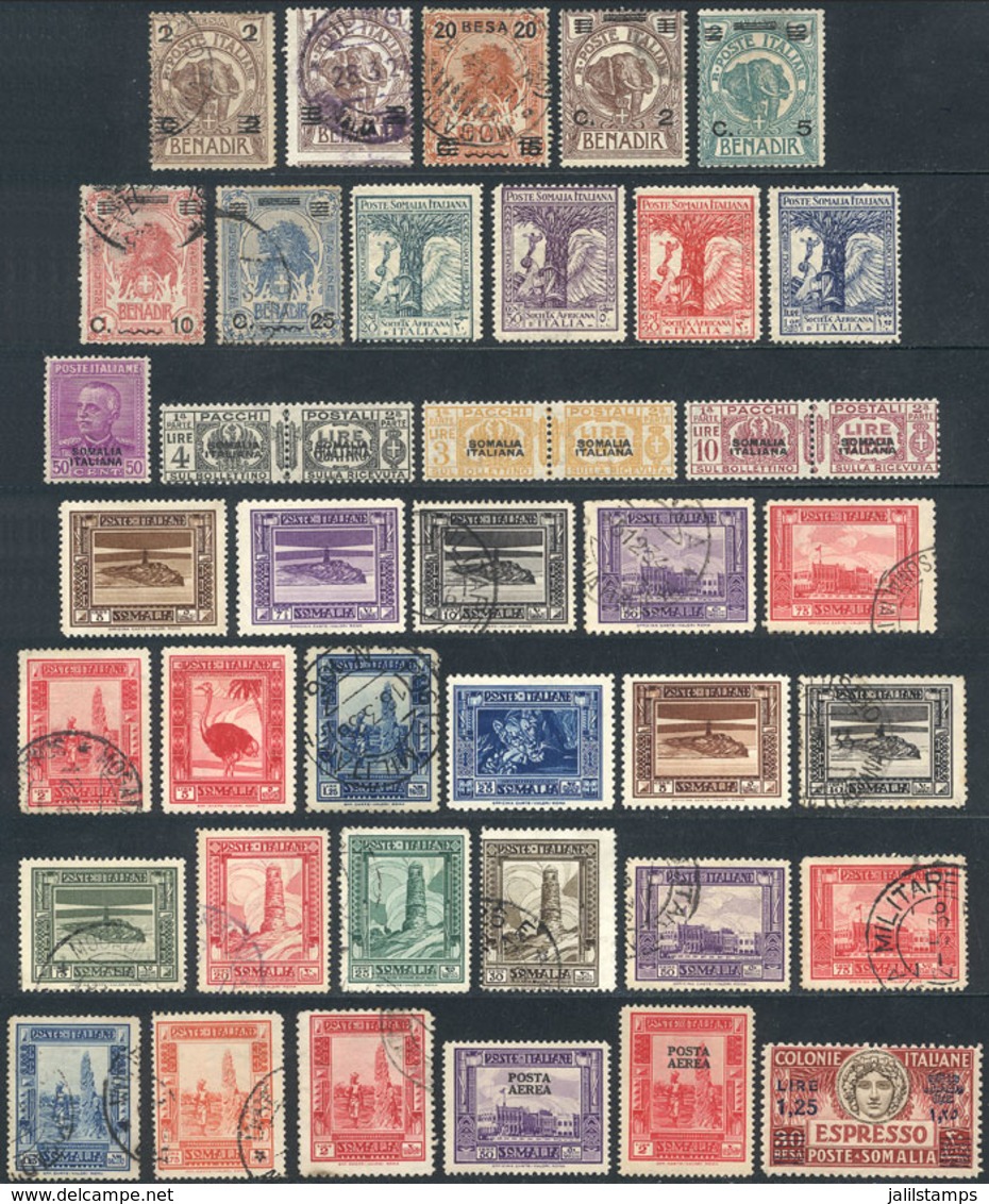 842 ITALIAN SOMALILAND: Lot Of Good Stamps And Sets, Mint (some MNH) And Used, General Quality Is Fine To VF, Scott Cata - Somalia