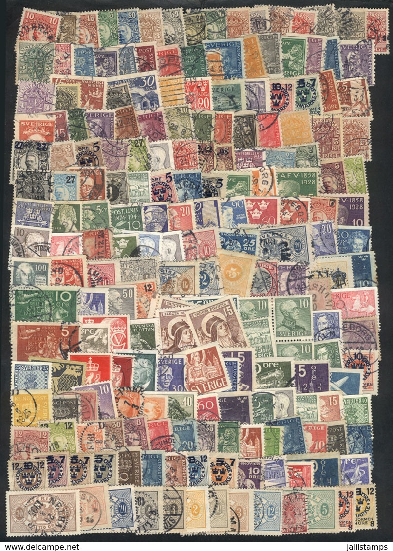 864 SWEDEN: Lot Of Varied Stamps, It May Include High Values Or Good Cancels (completely Unchecked), A Few With Minor Fa - Autres & Non Classés