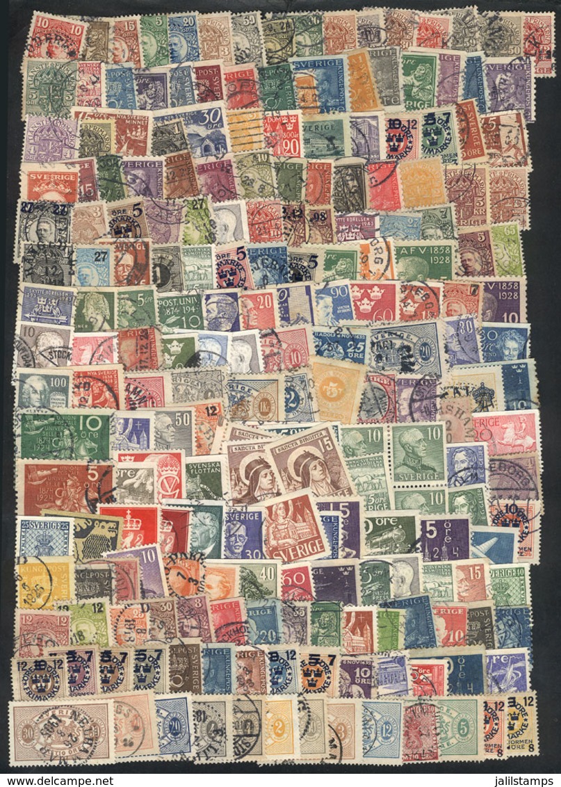 864 SWEDEN: Lot Of Varied Stamps, It May Include High Values Or Good Cancels (completely Unchecked), A Few With Minor Fa - Andere & Zonder Classificatie