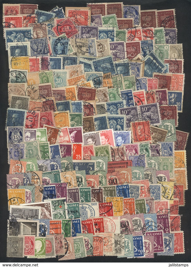 911 WORLDWIDE: SCANDINAVIAN COUNTRIES: Interesting Lot Of Used Or Mint Stamps (they Can Be Without Gum) Of Varied Period - Andere & Zonder Classificatie