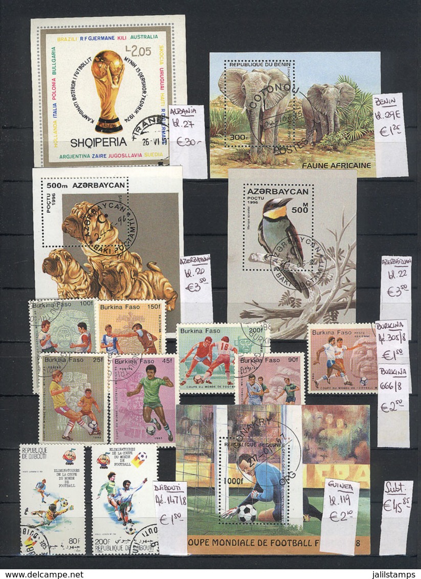 921 WORLDWIDE: Stock Of Thematic Stamps And Sets, Almost All Of VF Quality, Very Attractive, Yvert Catalog Value Euros 3 - Autres & Non Classés