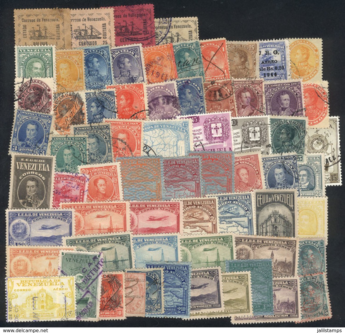 971 VENEZUELA: Lot Of Old Stamps, It May Include High Values Or Good Cancels (completely Unchecked), Very Fine General Q - Venezuela