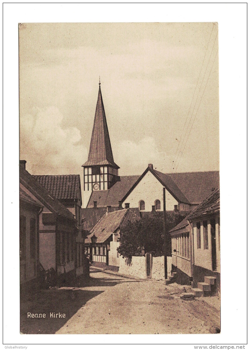 DE1210   DENMARK  RONNE KIRKE CHURCH   POSTCARD - Denemarken