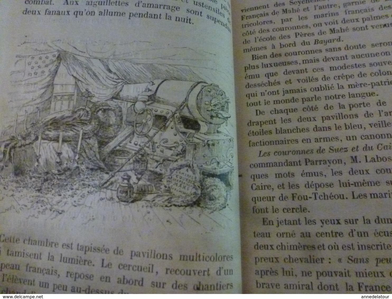 1889 L'AMIRAL Courbet Et LE BAYARD,récits,souvenirs Historiques, Illust. De 40 Dessins De L'auteur,(par Dick De Lonlay) - 1801-1900