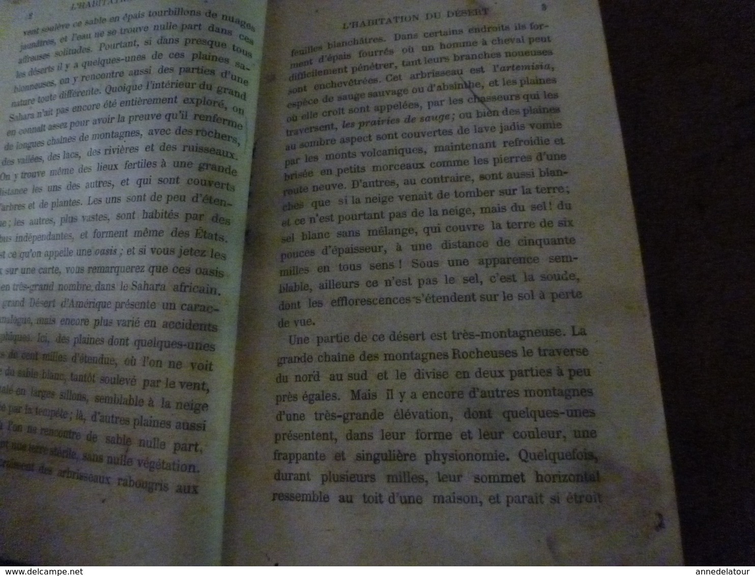 1883 L'Habitation du Désert ou Aventure d'une Famille perdue dans les solitudes de l' Amérique,par Capitaine Mayne-Reid