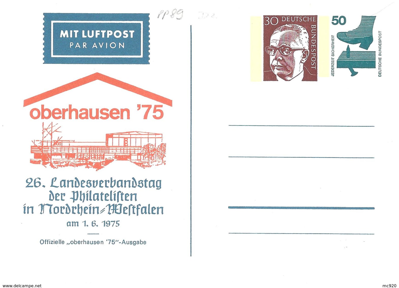 Allemagne Deutchland Entier Postal, Ganzsachen, Postal Stationery Carte Postale Privée Postkarten Private - Privé Briefomslagen - Ongebruikt