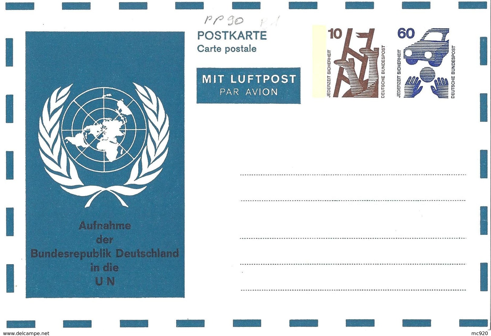Allemagne Deutchland Entier Postal, Ganzsachen, Postal Stationery Carte Postale Privée Postkarten Private - Privé Briefomslagen - Ongebruikt