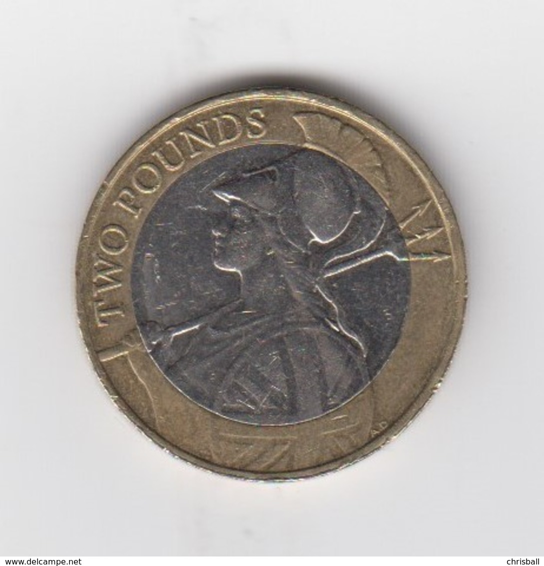 Great Britain UK £2 Two Pound Coin 2015 (Britannia) - Circulated - 2 Pounds