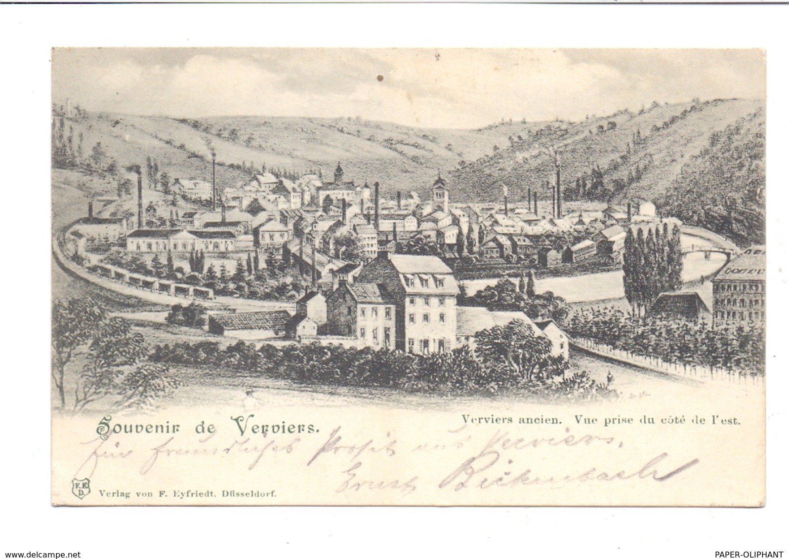 B 4800 VERVIERS, Verviers Ancienne, 1900, Edit.: Eyfriedt - Düsseldorf - Verviers