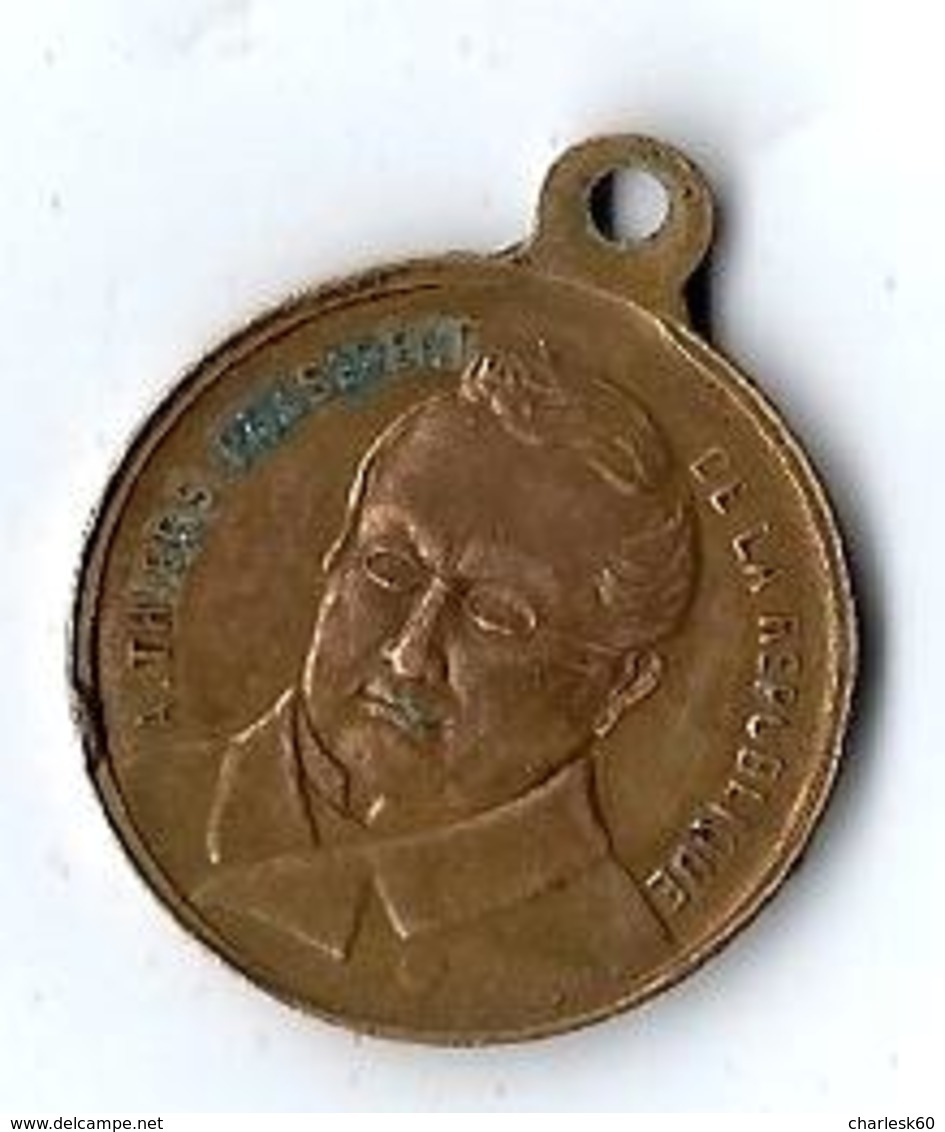 Médaille Commémorative France Thiers Président De La République - Conmemorativos