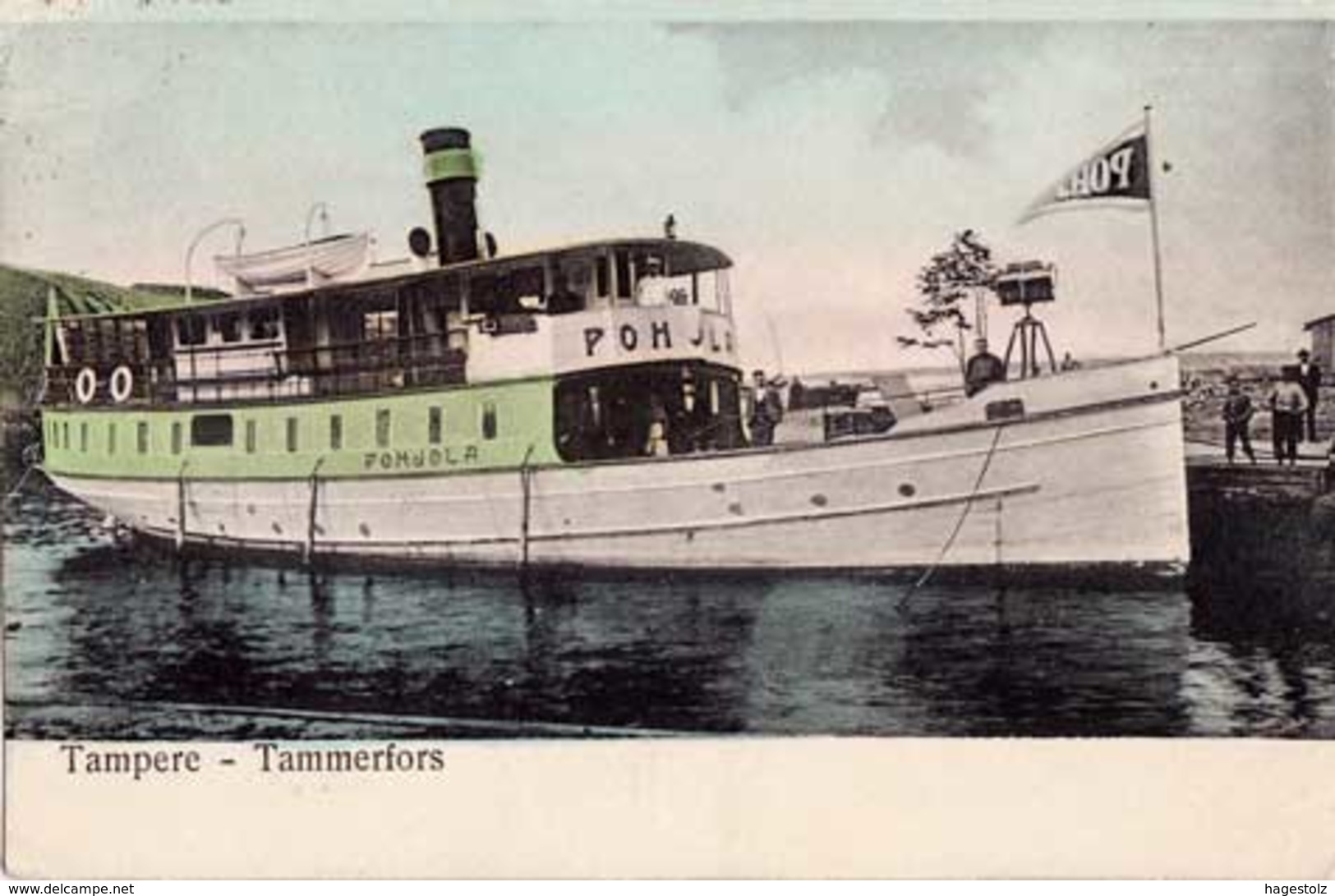 Finland 1920's Tarjanne Steamship Co. S/S POHJOLA 1 Mk Local Parcel Ship Mail Private Post Schiffspost Paketmarke Colis - Ships