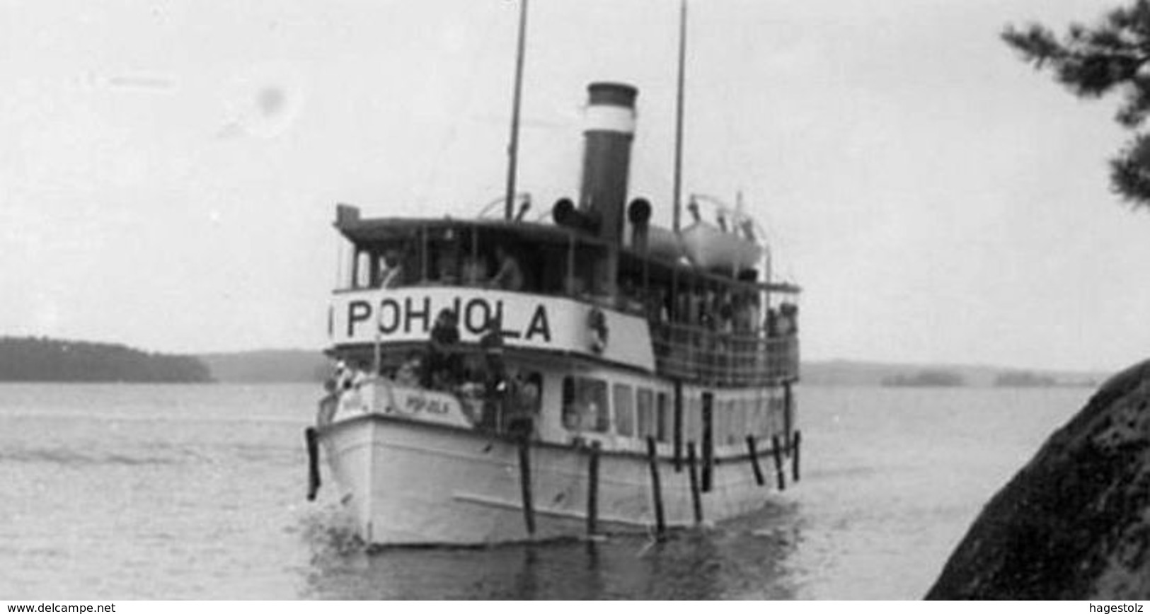 Finland 1920's Tarjanne Steamship Co. S/S POHJOLA 1 Mk Local Parcel Ship Mail Private Post Schiffspost Paketmarke Colis - Ships