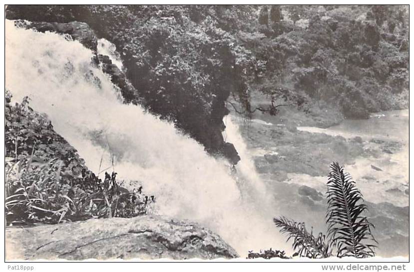 REPUBLIQUE CENTRAFRICAINE ( Centrafrique Ex AEF ) Chutes De M'BALI  - CPSM Dentelée Noir Blanc PF - Afrique Noire - Centrafricaine (République)