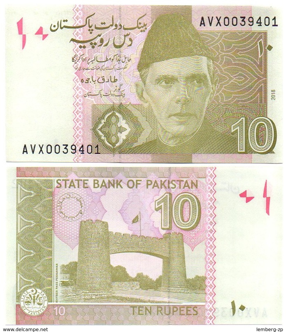 Pakistan - 10 Rupees 2018 UNC Lemberg-Zp - Pakistan