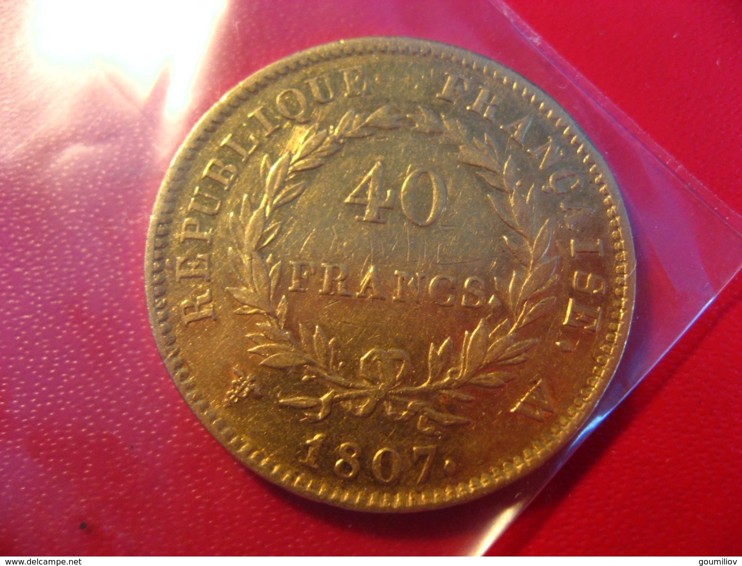 Napoléon Ier - 40 Francs 1807 W - 40 Francs (oro)