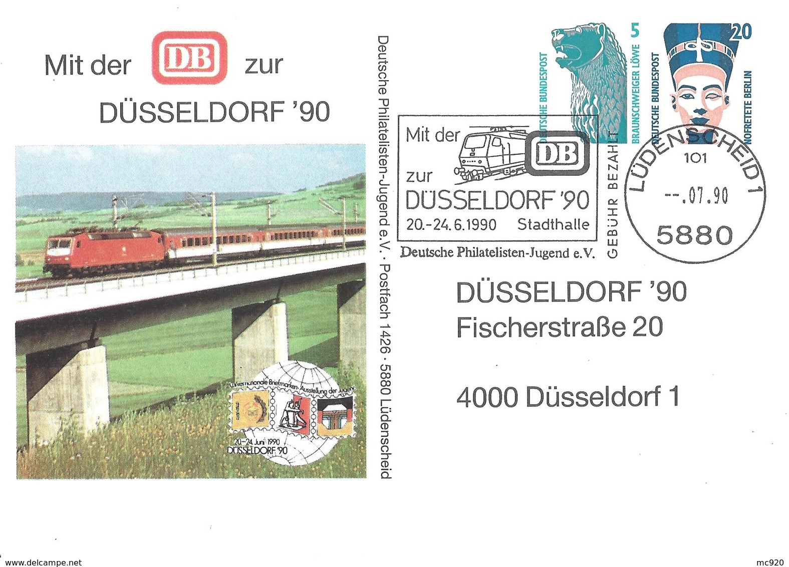 Allemagne Deutchland Entier Postal, Ganzsachen, Postal Stationery Carte Postale Privée Postkarten Private - Privatpostkarten - Gebraucht