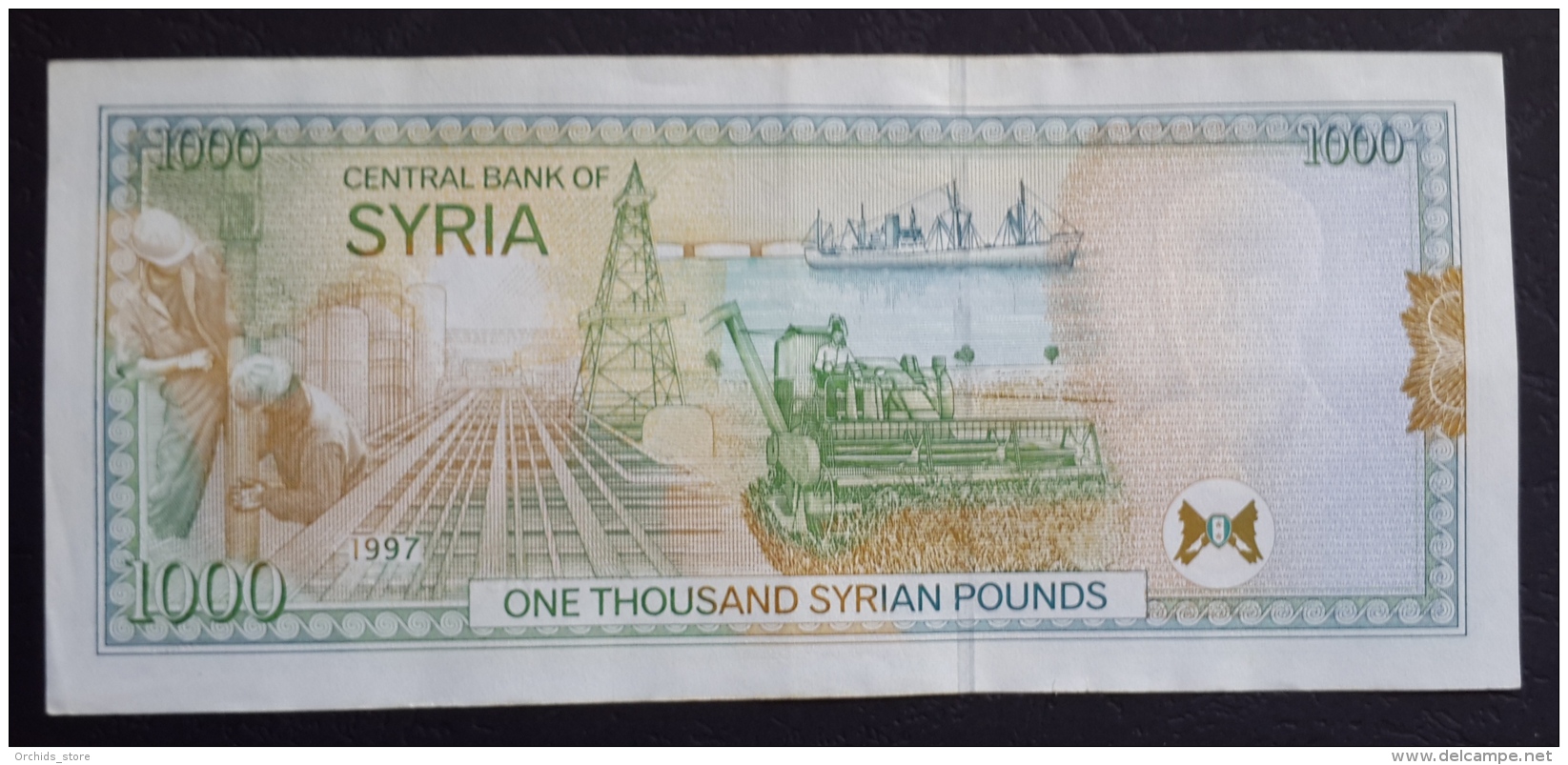 AA- SYRIA 1000 Liras 1997 A-UNC - Syria