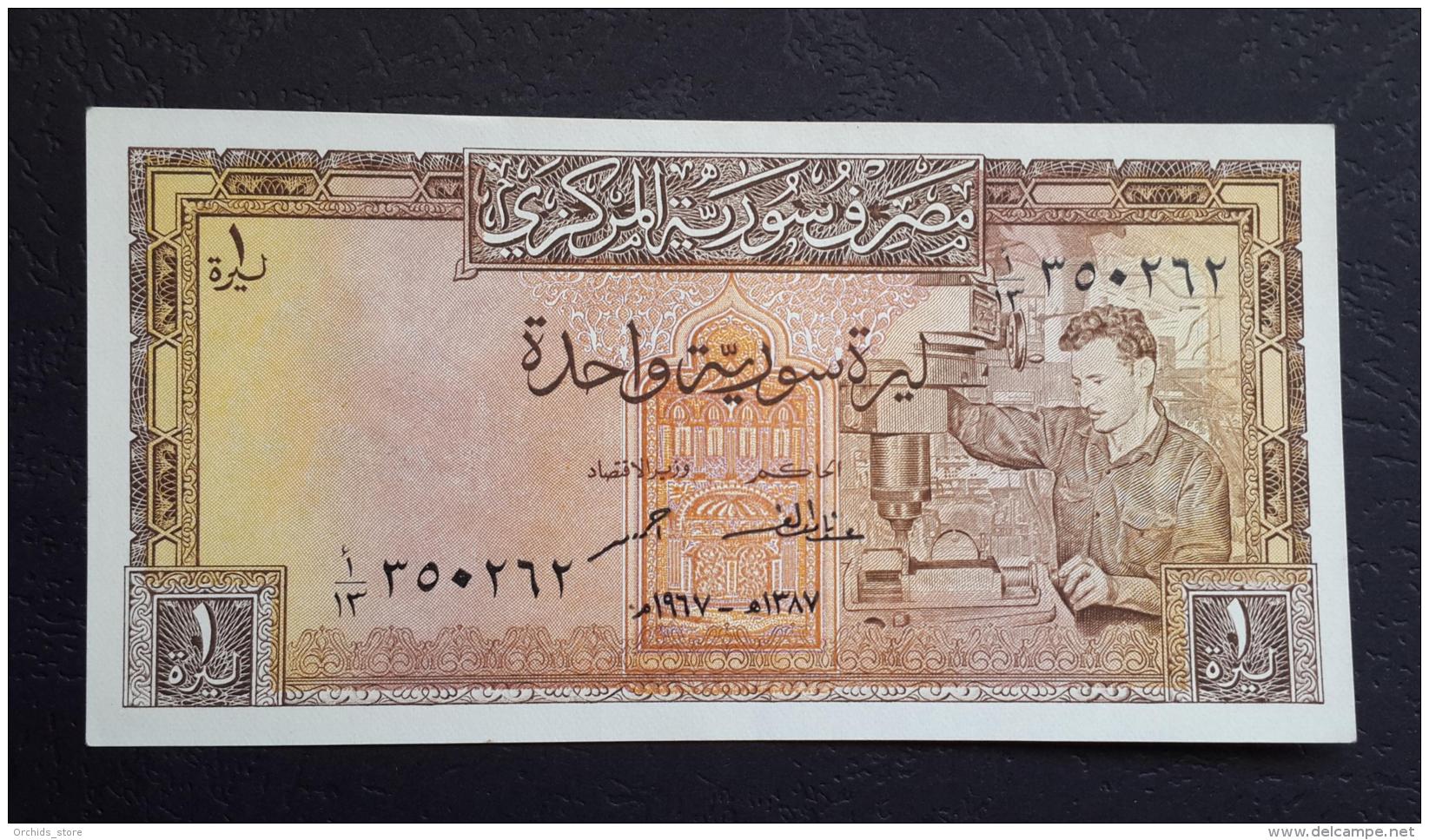 AA- SYRIA 1 Lira 1967 UNC - Syria