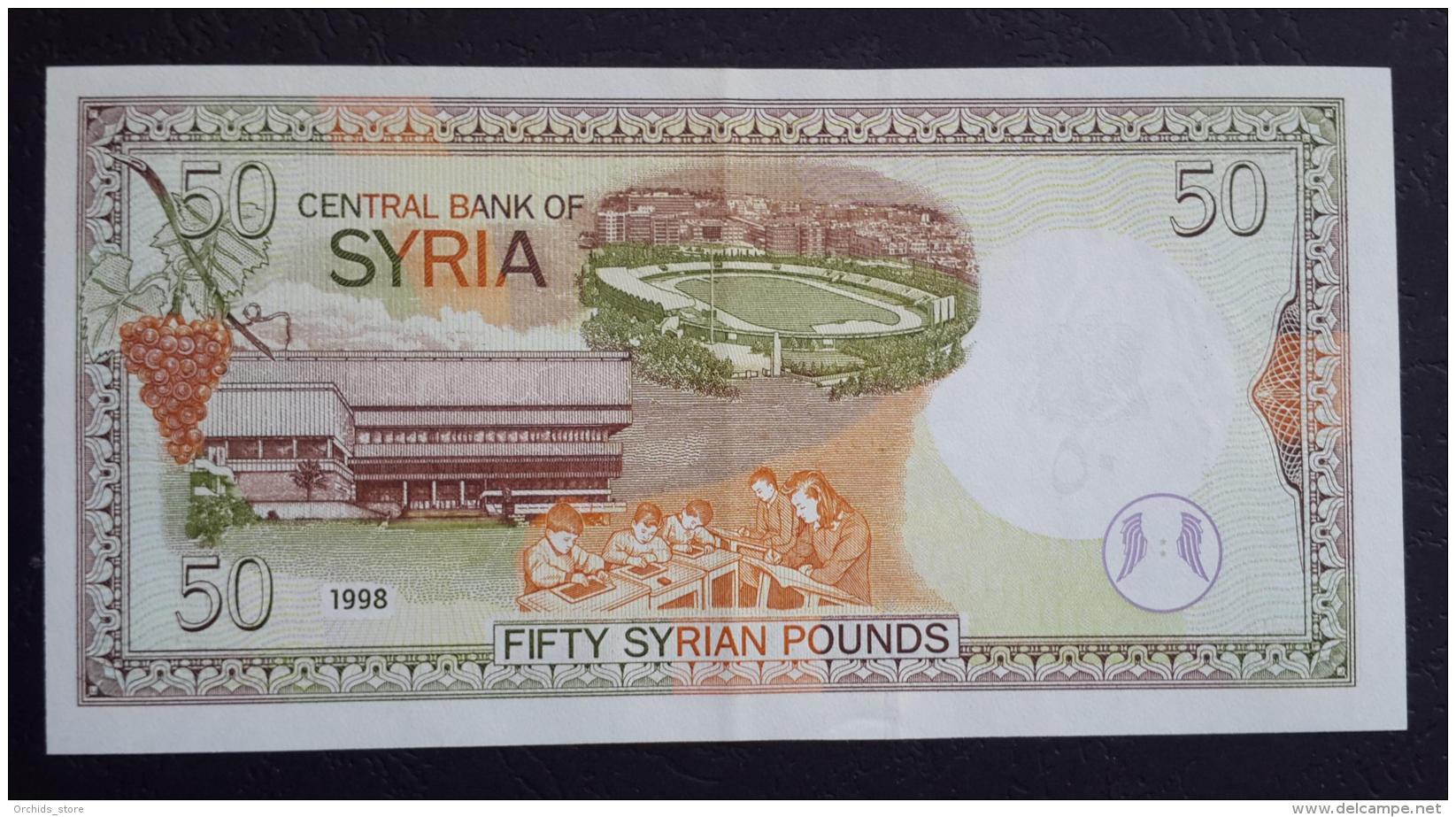 AA- SYRIA 50 Liras 1998 A-UNC - Siria