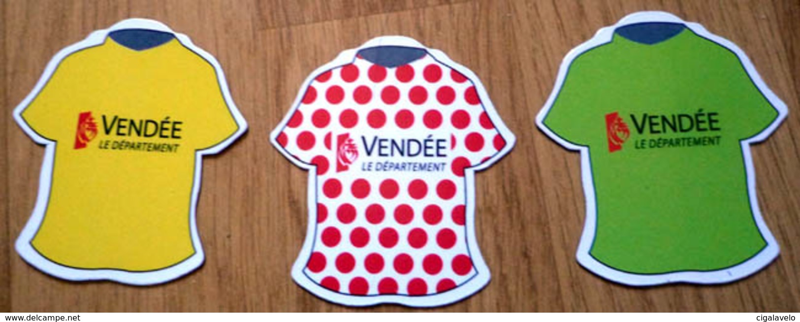3 Magnet Tour De France Vendée 2018 - Maillot Leader - Sports