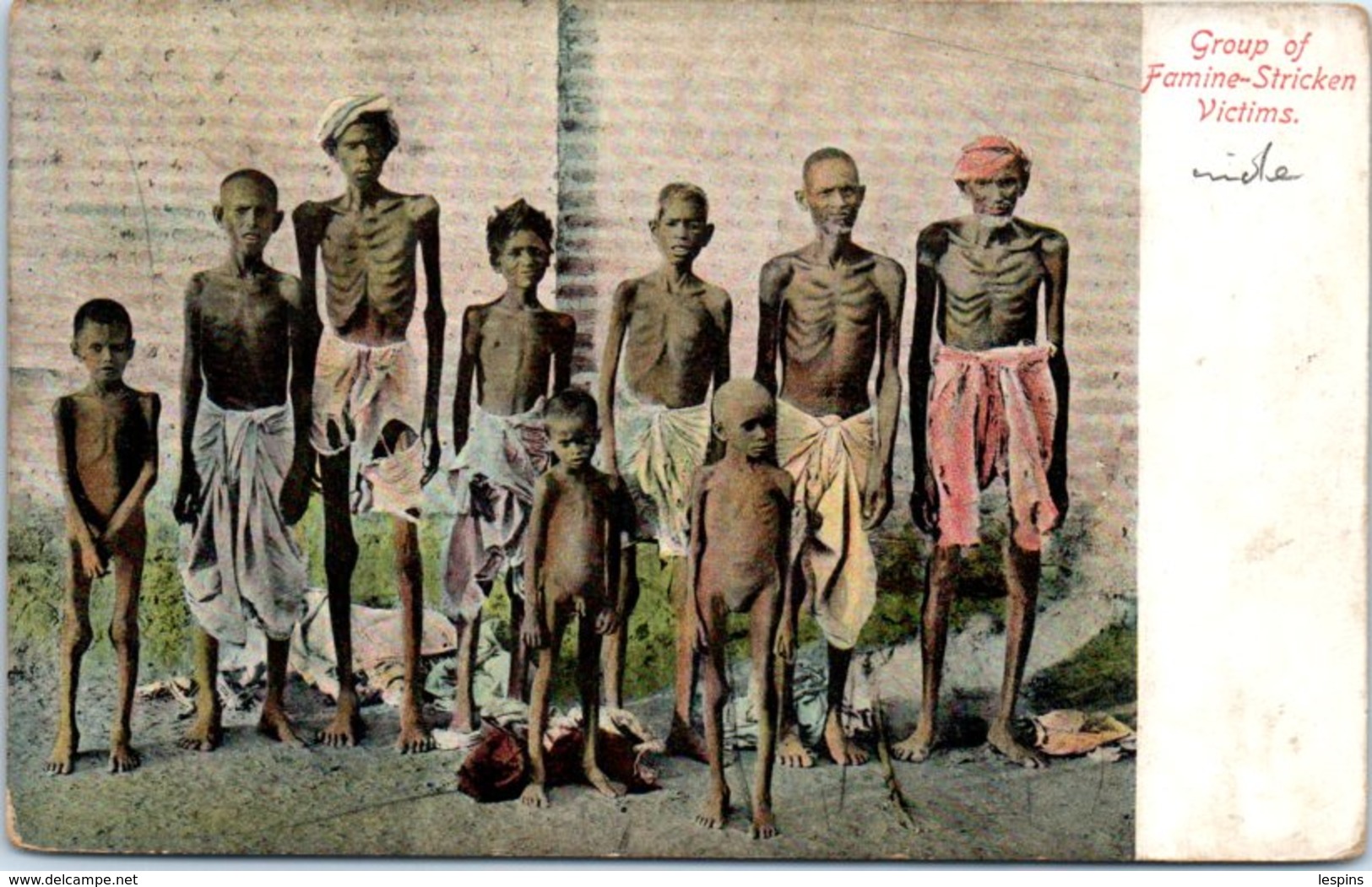 ASIE - INDE --  Group Of Famine Stricken Victims - India