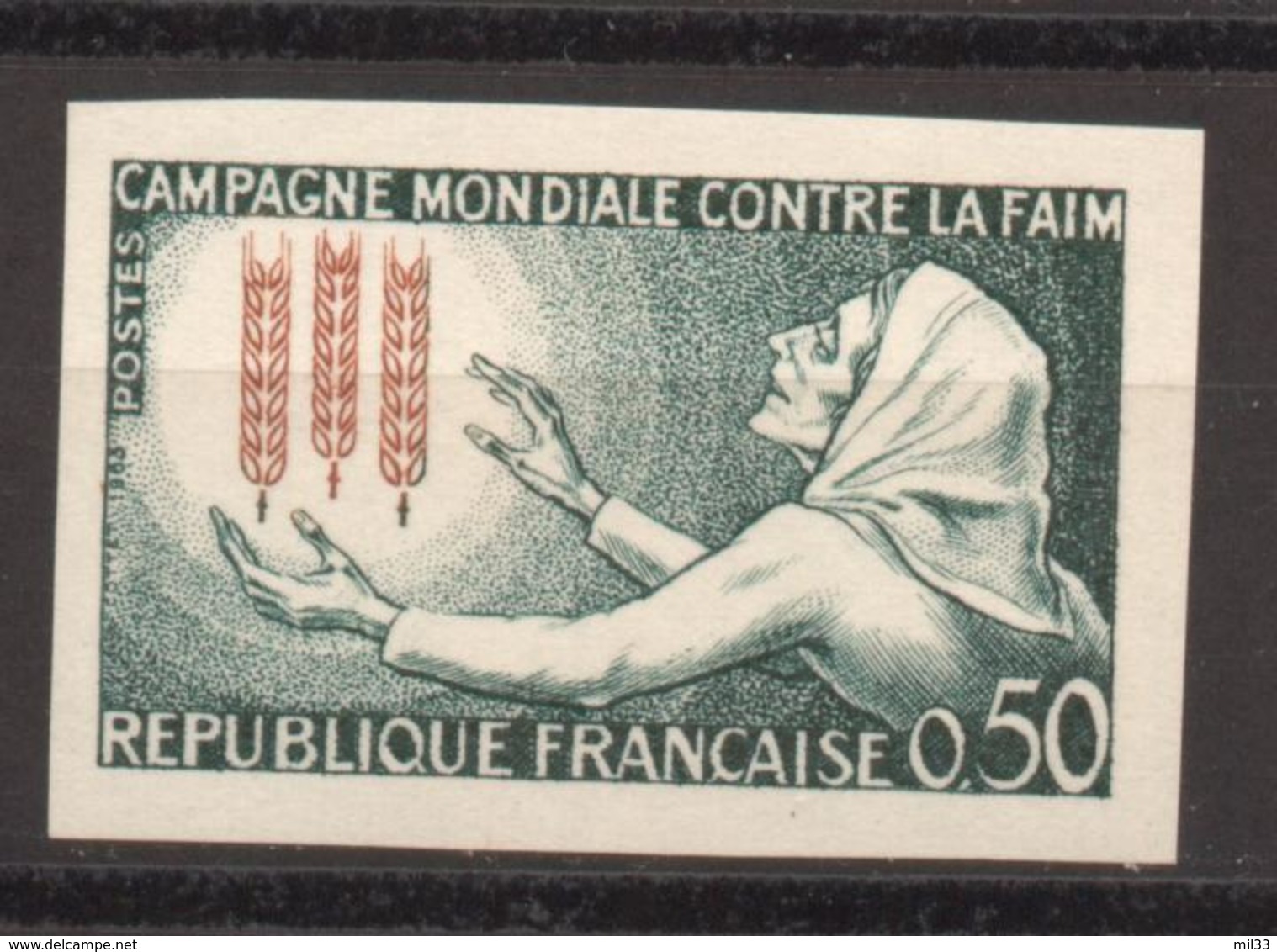 Campagne Contre La Faim YT 1379 De 1963 Sans Trace De Charnière Charnière - Non Classés