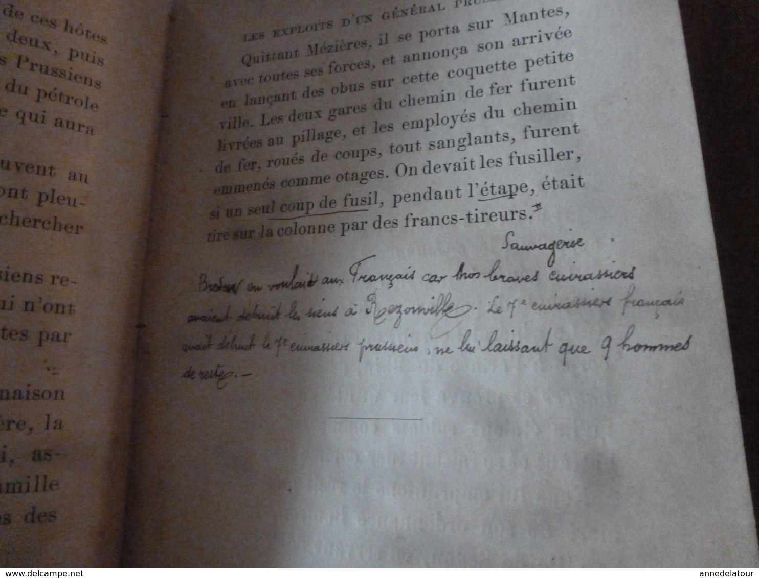 1888 LES HÉROS de la DÉFAITE , récits de la guerre de 1870- 1871 ,par Joseph Turquan (nombreuses annotations à la main)