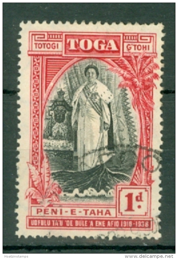 Tonga: 1938   20th Anniv Of Queen Salote's Accession    SG71    1d     Used - Tonga (...-1970)