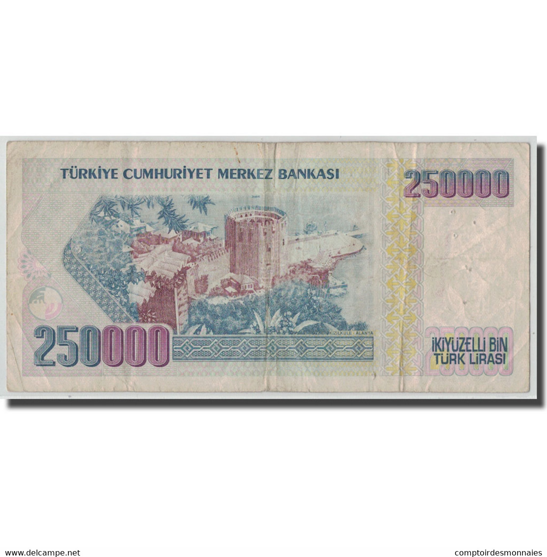 Billet, Turquie, 250,000 Lira, L.1970 (1992), KM:207, B+ - Turquie