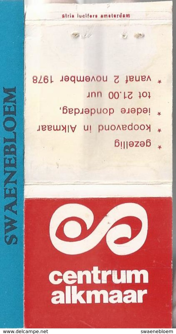 Matchbook.- CENTRUM ALKMAAR 1978. Pochette D'Allumettes. Lucifermapje - Luciferdozen