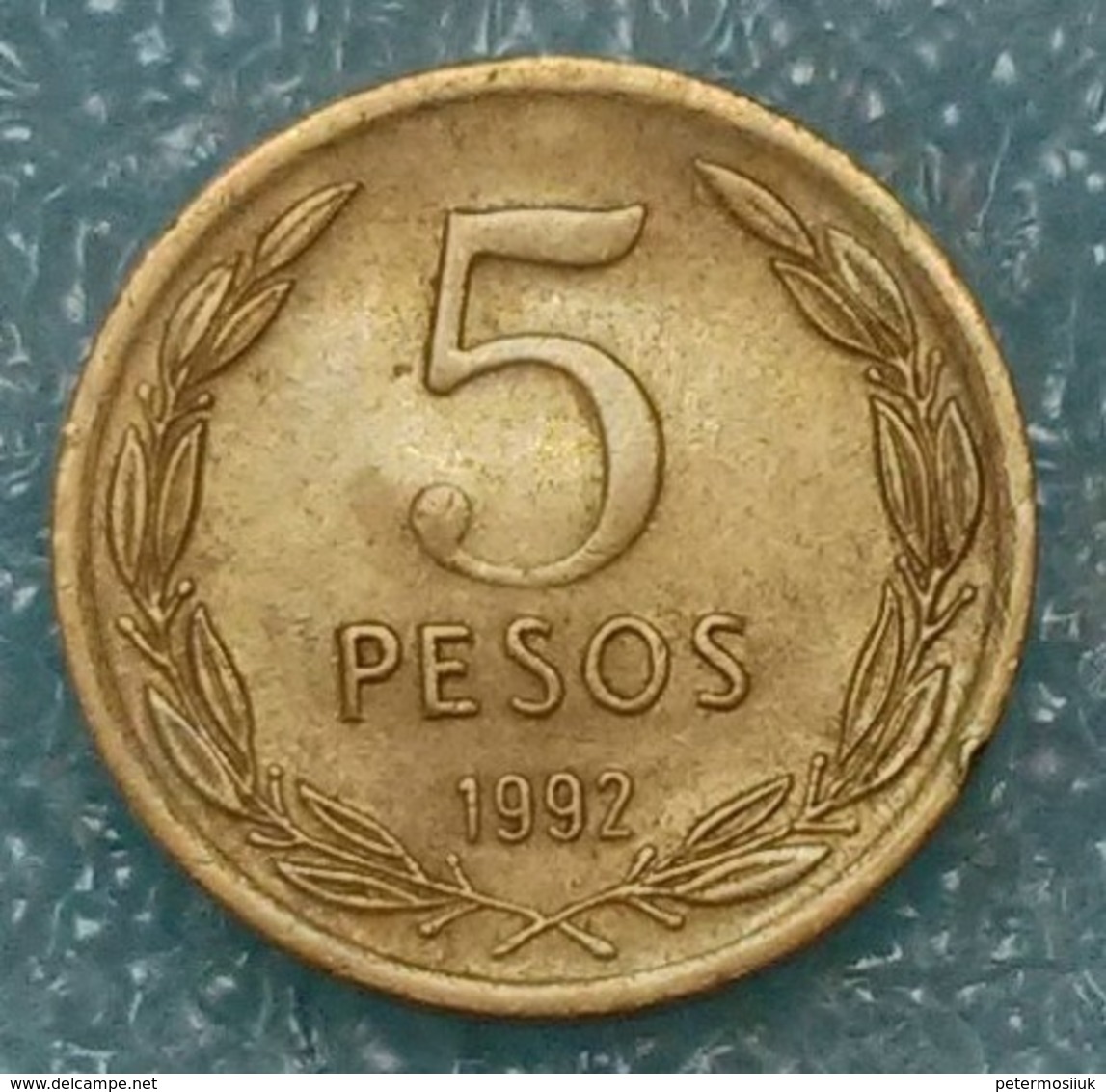 Chile 5 Pesos, 1992 Round Shape - Cile