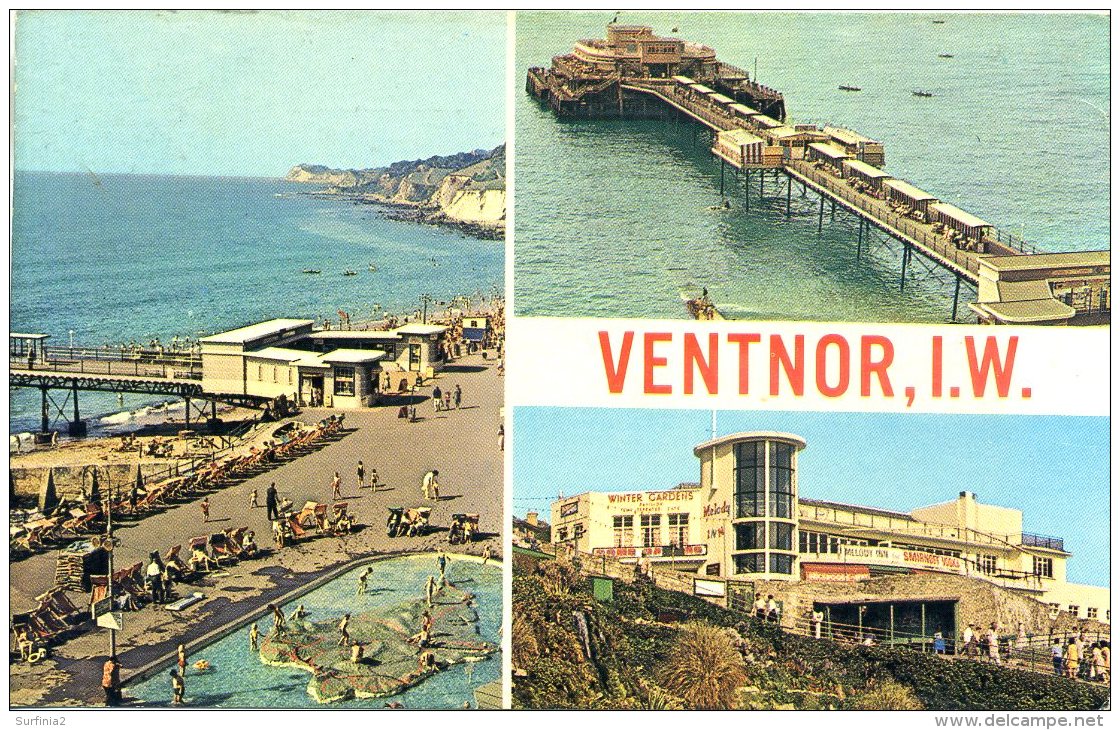 IOW - VENTNOR - 3 VIEWS - NIGH WJN 1092 - Ventnor