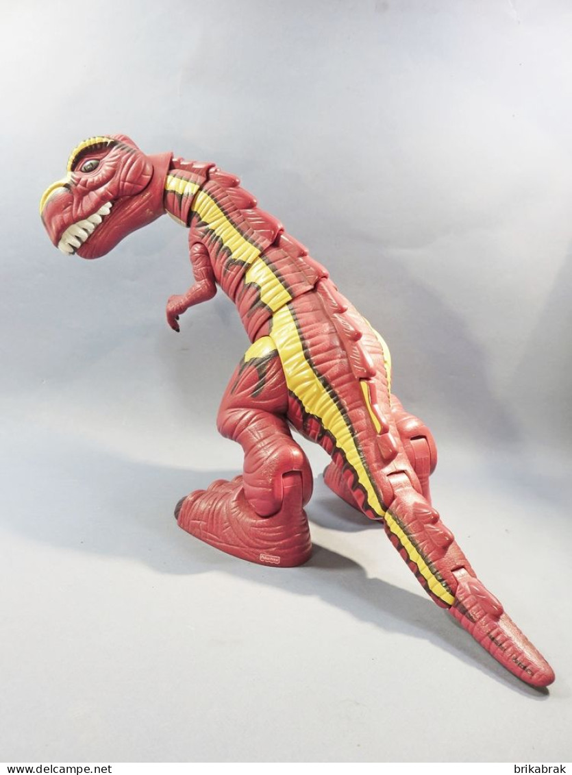 * JOUET DINOSAURE T-REX ANIME FISHER PRICE + Paléontologie Reptile Jurassique - Toy Memorabilia