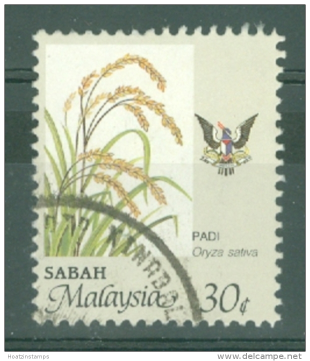 Malaya - Sabah: 1986/97   Food   SG465    30c   [Perf: 12]   Used - Sabah