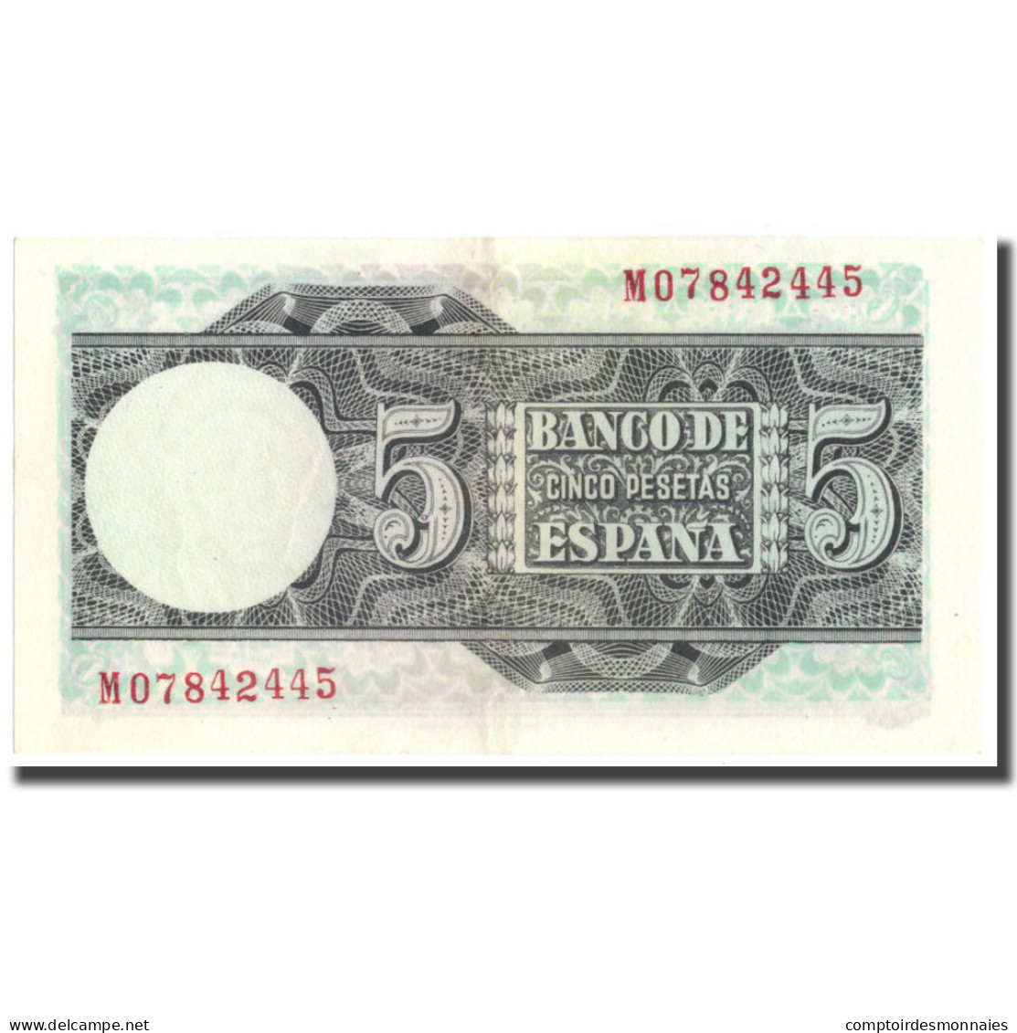 Billet, Espagne, 5 Pesetas, 1948, 1948-03-05, KM:136a, SUP+ - 5 Peseten