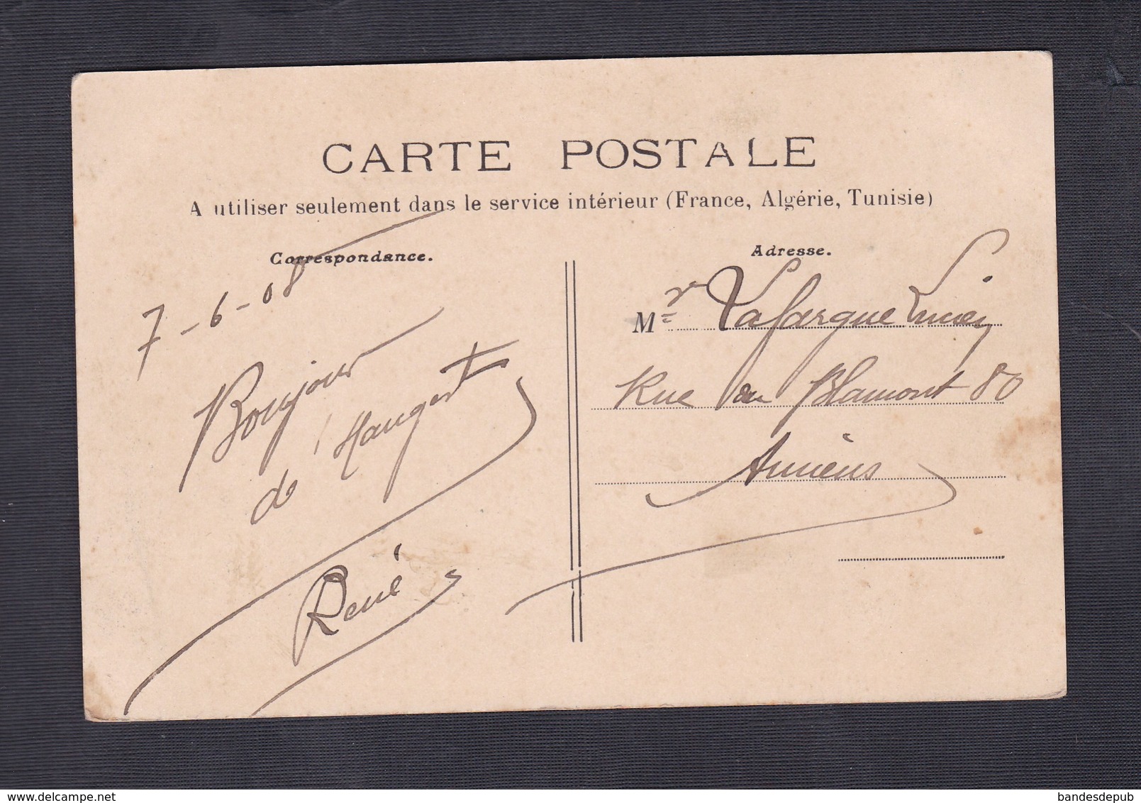 Peu Courante Hangest Sur Somme - Maison Lourdel - Hotel Cafe Du Canard ( Animée Ed. Diot Tattegrain) - Autres & Non Classés